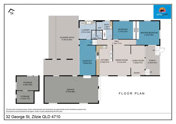 Floorplan of Homely house listing, 32 George Street, Zilzie QLD 4710