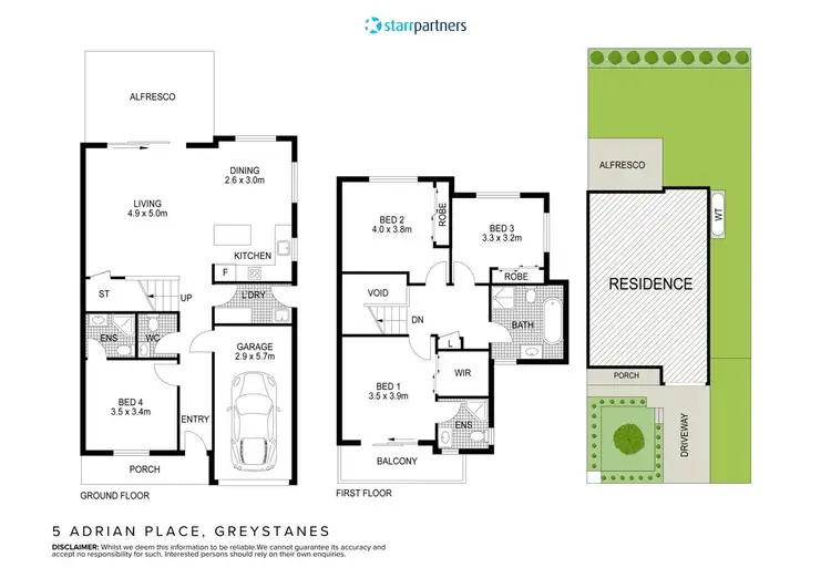 Floorplan of Homely house listing, 5 Adrian Place, Greystanes NSW 2145