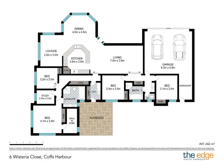 Floorplan of Homely house listing, 6 Wisteria Close, Coffs Harbour NSW 2450
