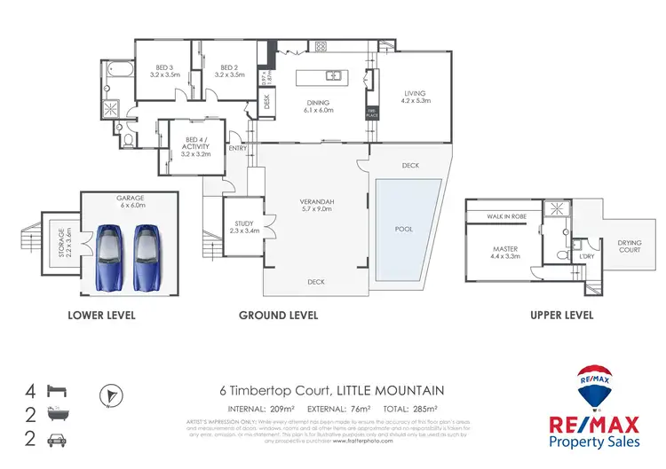 Floorplan of Homely house listing, 6 Timbertop Court, Little Mountain QLD 4551
