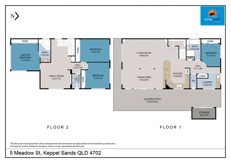 Floorplan of Homely house listing, 5 Meadow Street, Keppel Sands QLD 4702