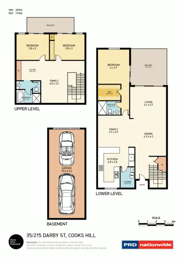 Floorplan of Homely unit listing, 35/215 Darby Street, Cooks Hill NSW 2300