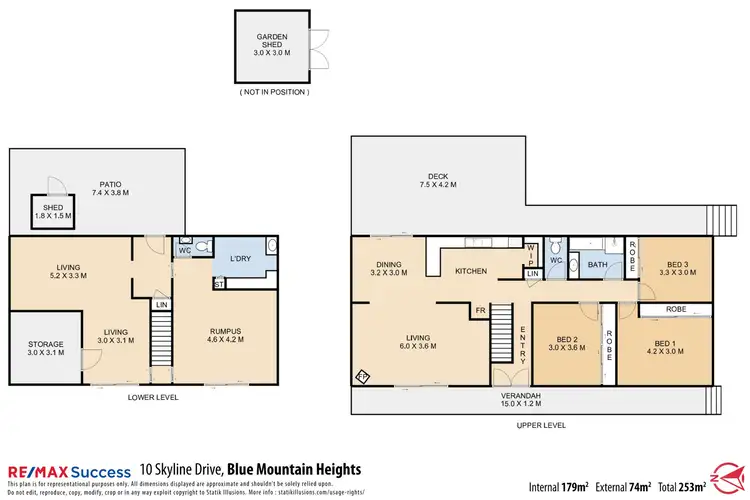 Floorplan of Homely house listing, 10 Skyline Drive, Blue Mountain Heights QLD 4350