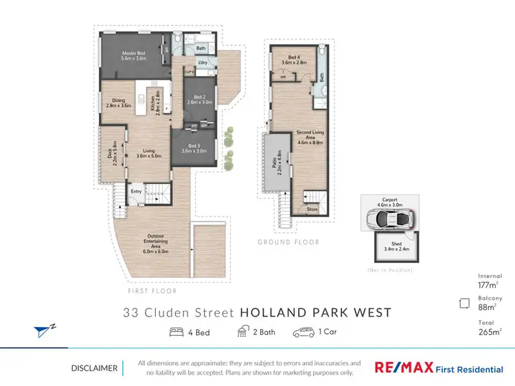 Floorplan of Homely house listing, 33 Cluden Street, Holland Park West QLD 4121