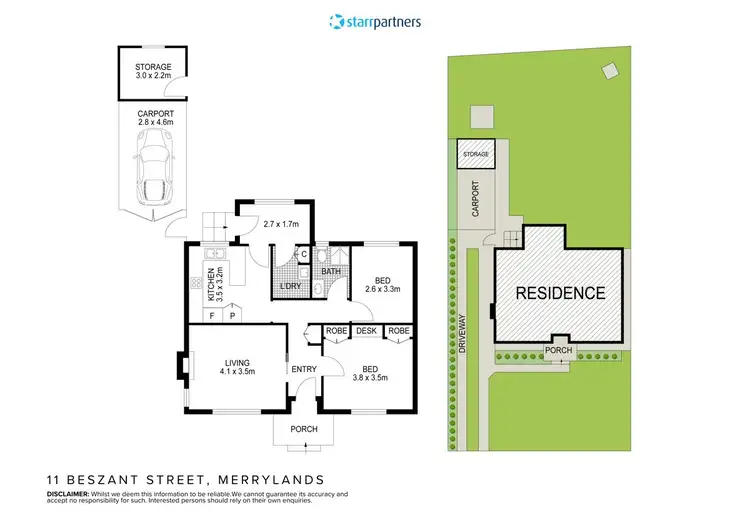 Floorplan of Homely house listing, 11 Beszant Street, Merrylands NSW 2160