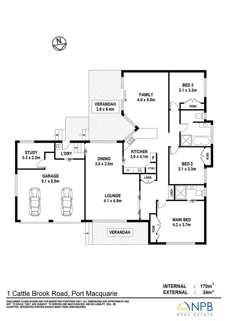 Floorplan of Homely house listing, 1 Cattle Brook Road, Port Macquarie NSW 2444