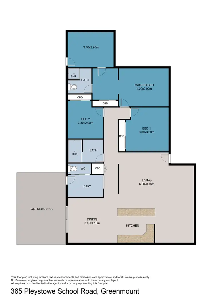 Floorplan of Homely house listing, 365 Pleystowe School Road, Greenmount QLD 4751