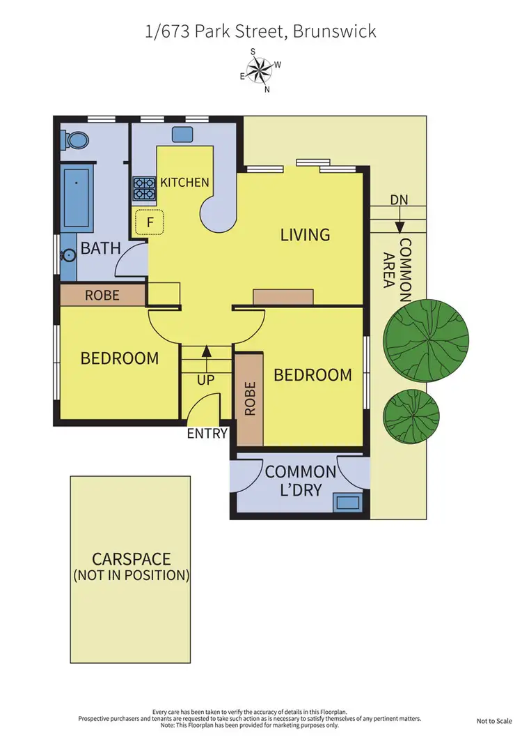 Floorplan of Homely apartment listing, 1/673 Park Street, Brunswick VIC 3056