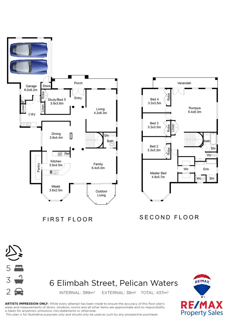 Floorplan of Homely house listing, 6 Elimbah Street, Pelican Waters QLD 4551