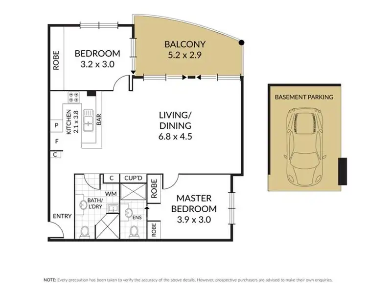 Floorplan of Homely apartment listing, 9/6 Omeo street, Macgregor QLD 4109