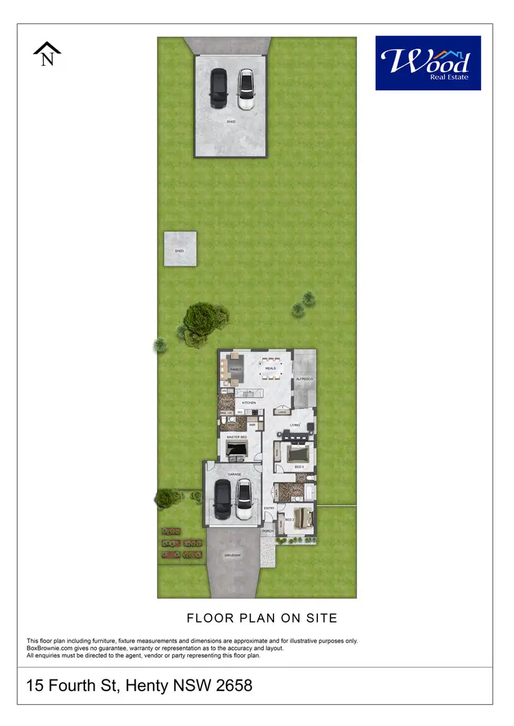 Floorplan of Homely house listing, 15 Fourth St, Henty NSW 2658
