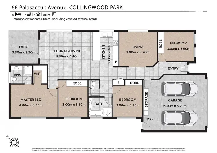 Floorplan of Homely house listing, 66 Palaszczuk Ave, Collingwood Park QLD 4301