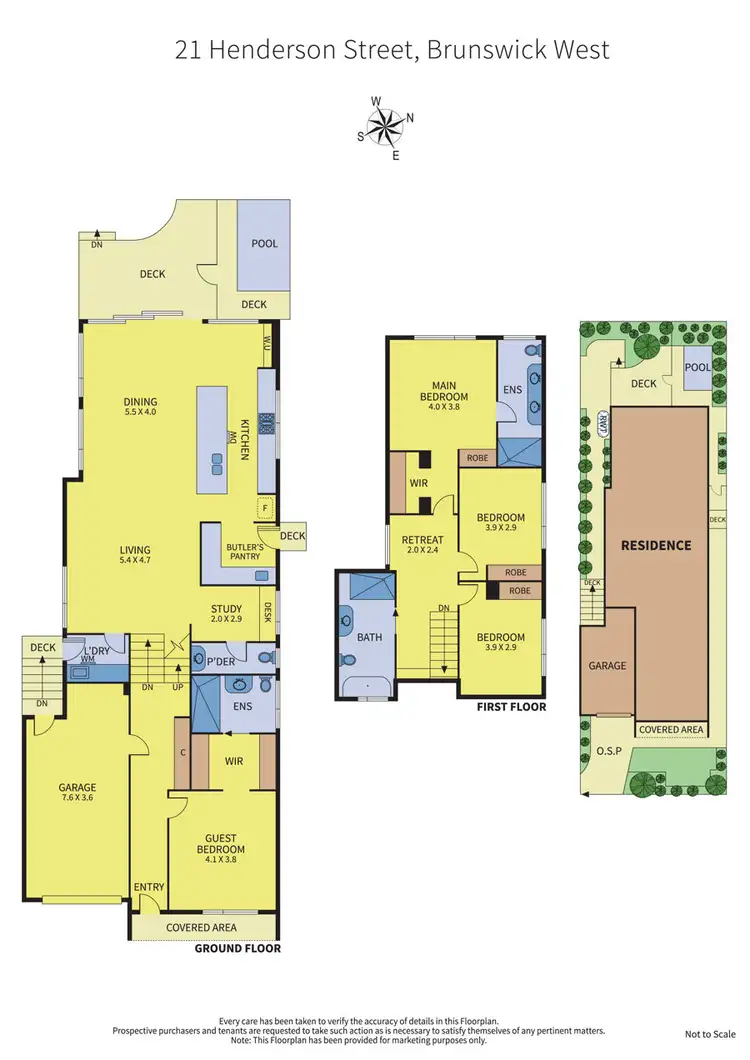 Floorplan of Homely house listing, 21 Henderson Street, Brunswick West VIC 3055