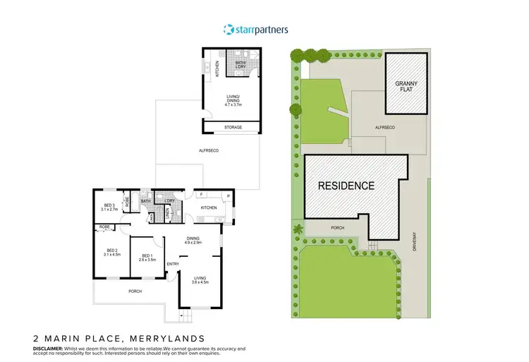 Floorplan of Homely house listing, 2 Marin Place, Merrylands NSW 2160