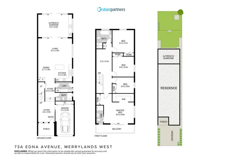 Floorplan of Homely house listing, 73a Edna Avenue, Merrylands NSW 2160