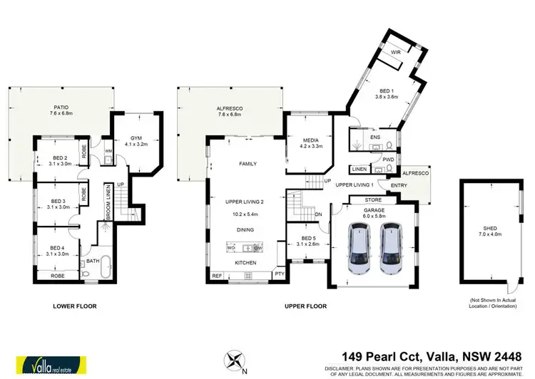 Floorplan of Homely house listing, 149 Pearl Circuit, Valla NSW 2448