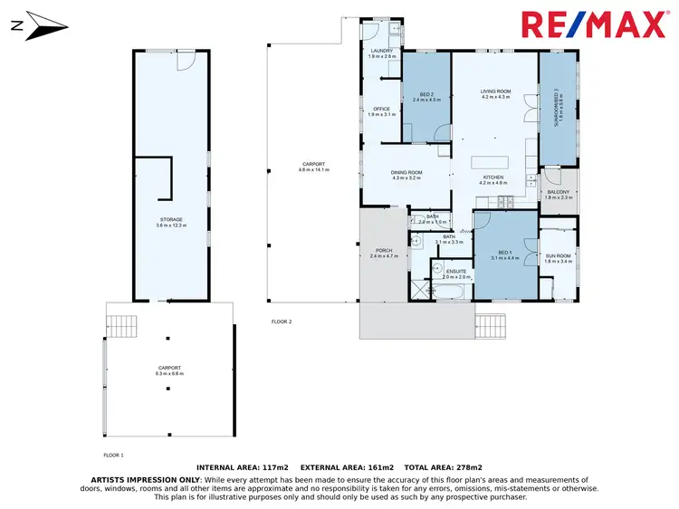 Floorplan of Homely rural property listing, 198 Petrie Creek Road, Rosemount QLD 4560