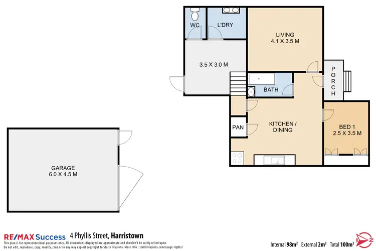Floorplan of Homely house listing, 4 Phyllis Street, Harristown QLD 4350