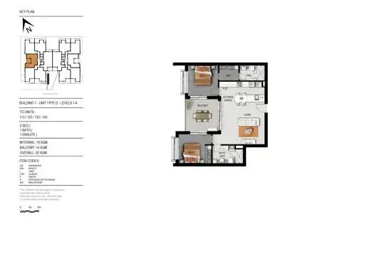 Floorplan of Homely apartment listing, Unit 143 52 Grantson Street, Windsor QLD 4030
