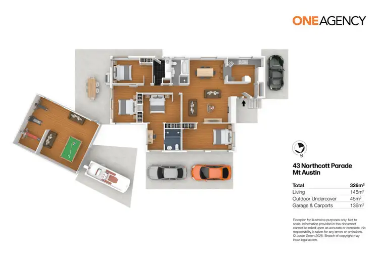 Floorplan of Homely house listing, 43 NORTHCOTT PARADE, Mount Austin NSW 2650