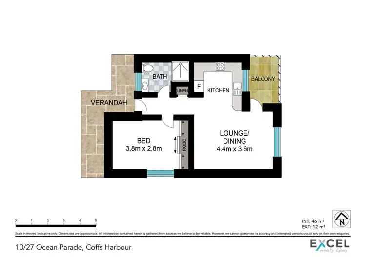 Floorplan of Homely unit listing, 10/27-29 Ocean Parade, Coffs Harbour NSW 2450