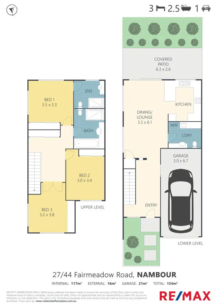 Floorplan of Homely unit listing, 27/44 Fairmeadow Road, Nambour QLD 4560