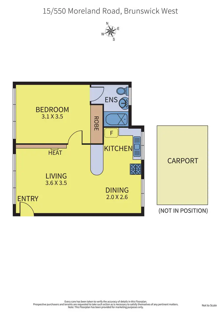 Floorplan of Homely apartment listing, 15/550 Moreland Road, Brunswick West VIC 3055