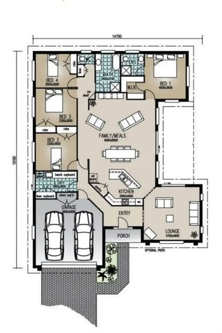 Floorplan of Homely house listing, 2 Jonathan, Cawdor QLD 4352