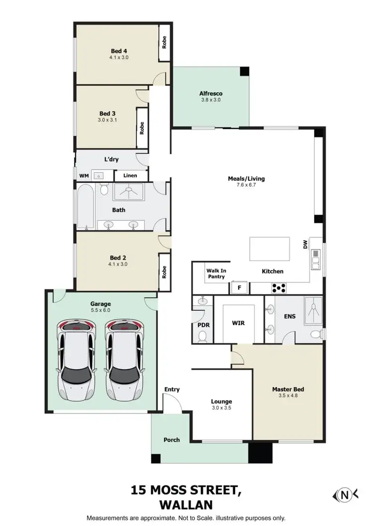 Floorplan of Homely house listing, 17 Moss Street, Wallan VIC 3756