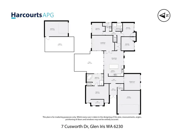 Floorplan of Homely house listing, 7 Cusworth Drive, Glen Iris WA 6230