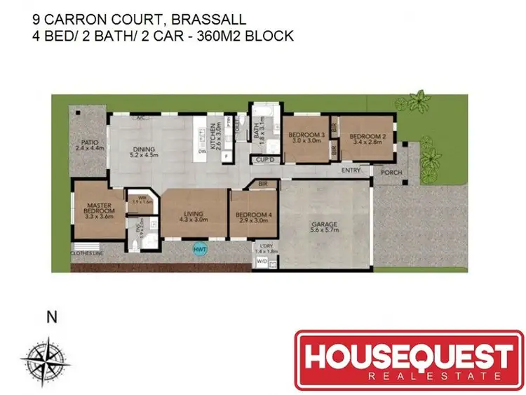 Floorplan of Homely house listing, 9 Carron Court, Brassall QLD 4305