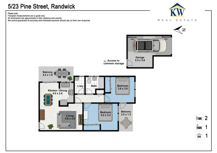 Floorplan of Homely house listing, 5 / 23 Pine Street, Randwick NSW 2031