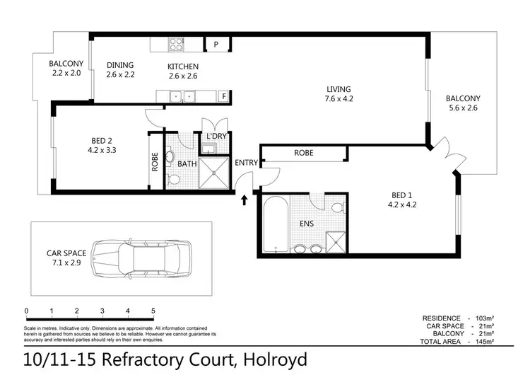 Floorplan of Homely unit listing, 10/11-15 Refractory Court, Holroyd NSW 2142