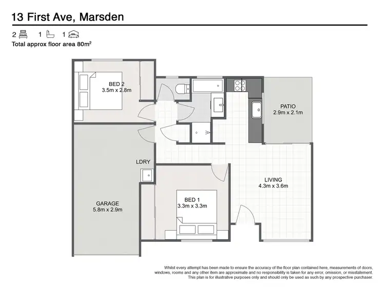 Floorplan of Homely house listing, 2/13a First Avenue, Marsden QLD 4132