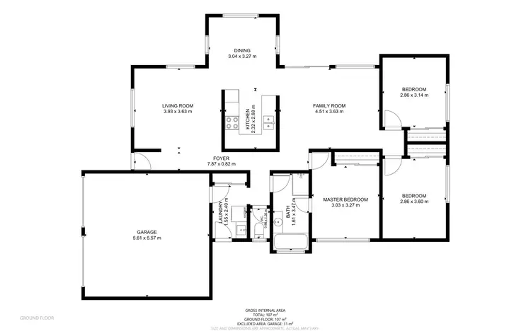 Floorplan of Homely house listing, 1 Stoneyhurst Court, Glenvale QLD 4350