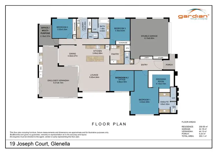 Floorplan of Homely house listing, 19 Joseph Court, Glenella QLD 4740