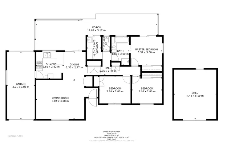 Floorplan of Homely house listing, 37 Riethmuller Street, Kearneys Spring QLD 4350