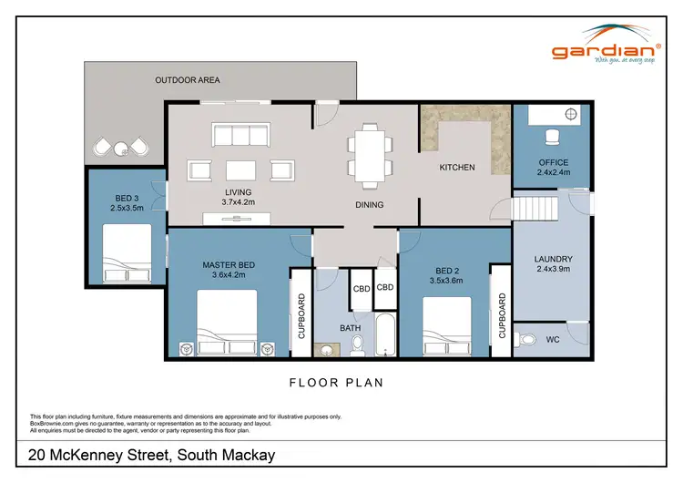 Floorplan of Homely house listing, 20 McKenney Street, South Mackay QLD 4740