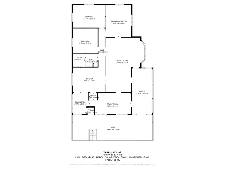 Floorplan of Homely rural property listing, 448 North Deep Creek Road, North Deep Creek QLD 4570