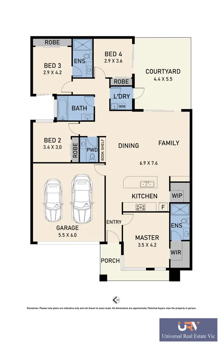 Floorplan of Homely house listing, 34 Valetta Street, Mickleham VIC 3064