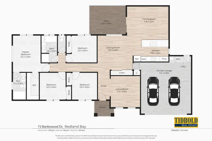 Floorplan of Homely house listing, 73 Bankswood Drive, Redland Bay QLD 4165