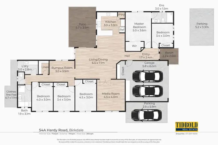 Floorplan of Homely house listing, 54A Hardy Road, Birkdale QLD 4159