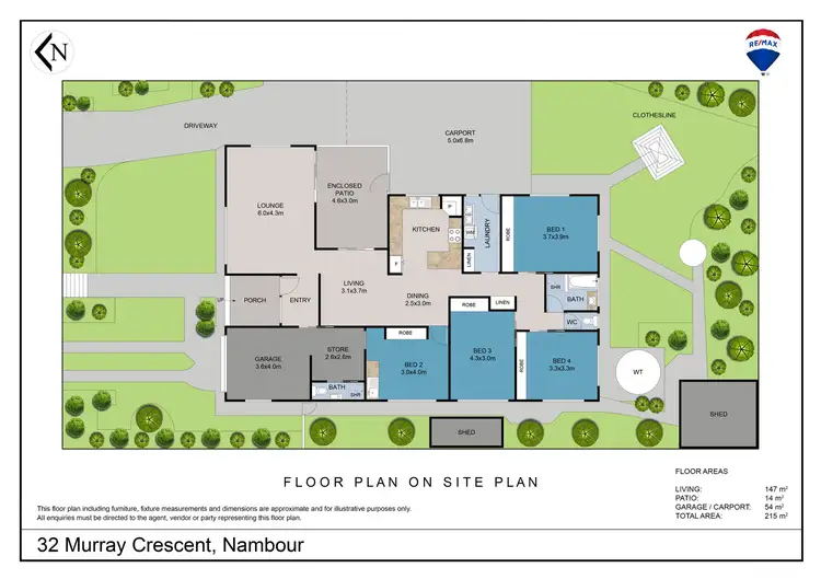 Floorplan of Homely house listing, 32 Murray Crescent, Nambour QLD 4560