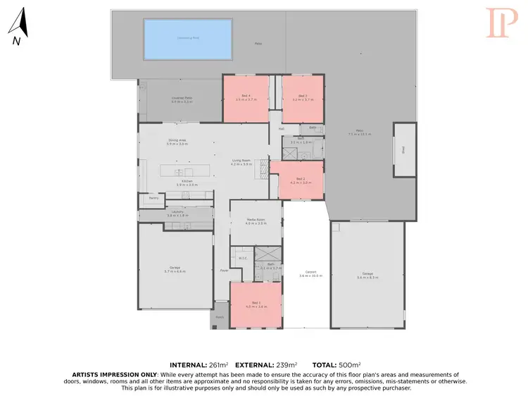 Floorplan of Homely house listing, 44 Skyline Circuit, Palmwoods QLD 4555