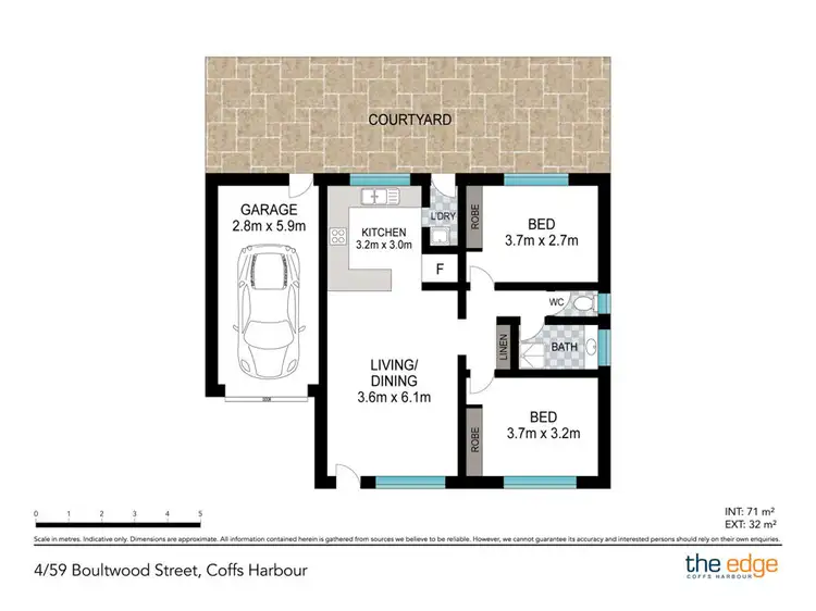 Floorplan of Homely villa listing, 4/59 Boultwood Street, Coffs Harbour NSW 2450