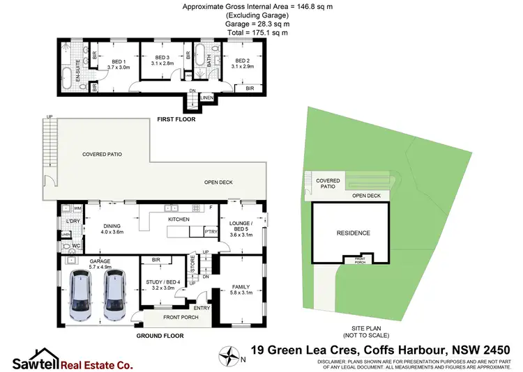 Floorplan of Homely house listing, 19 Green Lea Crescent, Coffs Harbour NSW 2450