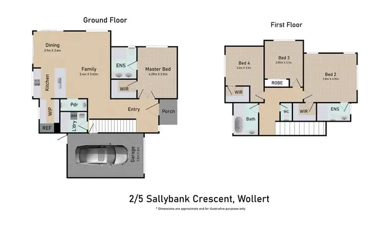 Floorplan of Homely house listing, 2/5 Sallybank Crescent, Wollert VIC 3750
