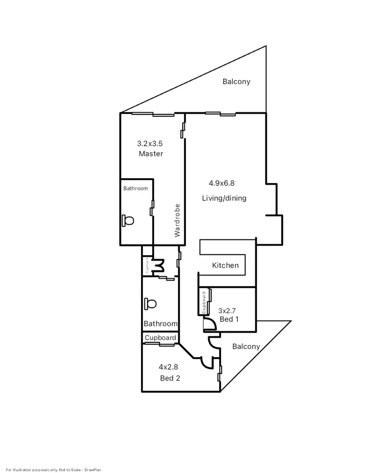 Floorplan of Homely house listing, 403/2 Nelson Street, Mackay QLD 4740