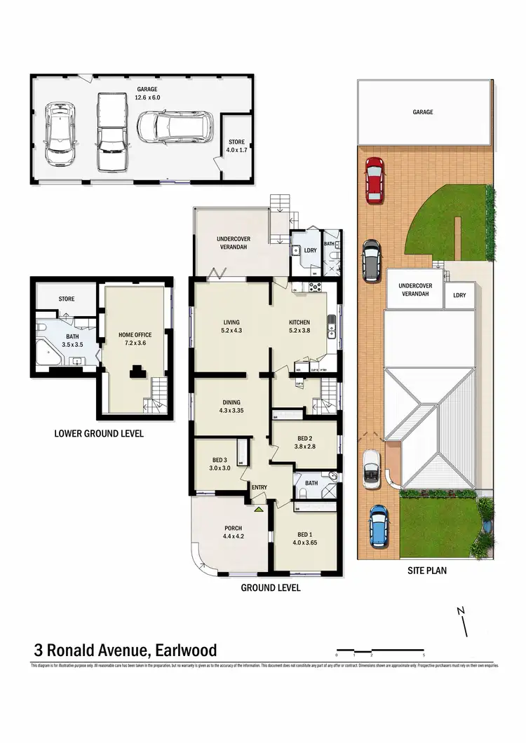 Floorplan of Homely house listing, 3 Ronald Avenue, Earlwood NSW 2206