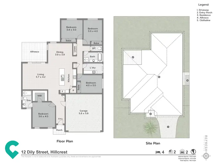 Floorplan of Homely house listing, 12 Dily Street, Hillcrest QLD 4118